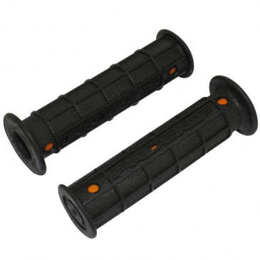 REVETEMENT POIGNEE PROGRIP QUAD 727 DOUBLE DENSITE NOIR CLOSED END 125mm (ATV/JETSKI Ø22/22) (PAIRE) 0801766069825