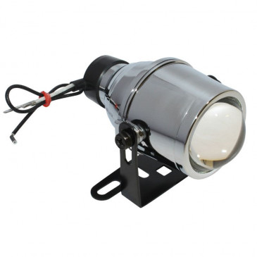 FRONT AUXILIARY LIGHTS - REPLAY -HALOGEN- ADJUSTABLE - LONG RANGE - MAGNIFYING GLASS - CHROME 55W ** 3700948035559