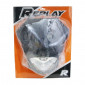 HEADLIGHT FAIRING FOR 50cc MOTORBIKE REPLAY RR8 BLACK/CHROME WITH CLEAR LEDS 3700948040355