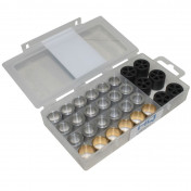 GALET/ROULEAU SCOOT POLINI 19x15,5 5,5/6,0/6,5/7,0g (4 JEUX DE 6) POUR PIAGGIO 50 ZIP 2T ET 4T 2000>, TYPHOON 1999>, LIBERTY 2T ET 4T, NRG, VESPA LX 2T ET 4T/GILERA 50 STALKER, RUNNER, DNA, ICE (242.423) 8054705078774