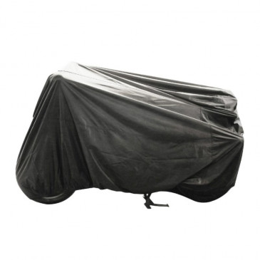 HOUSSE/BACHE DE PROTECTION SCOOT ANTI PLUIE ADX TOTALEMENT ETANCHE NOIR L188x101x114cm (POLYESTER + PVC/OEILLETS ANTIVOL) 3700948109342