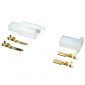 CONNECTEUR ELECTRIQUE PLASTIQUE 2 FICHES (2 COSSES PLATES MALES + 2 COSSES PLATES FEMELLES) -P2R- 3700948057711