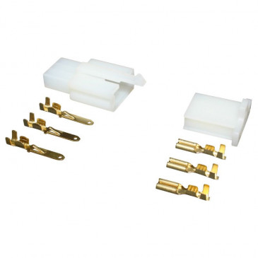 CONNECTOR - 3 PLUGS (3 MALE PLUGS + 3 FEMALE PLUGS) 3700948057728