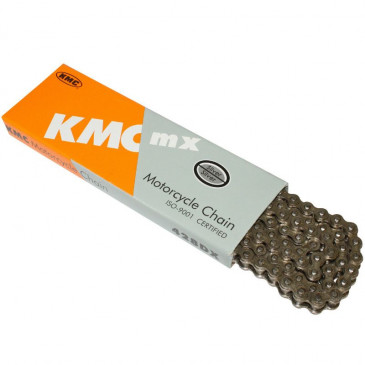 CHAINE MOTO 428 KMC 428DX RENFORCE 134 MAILLONS