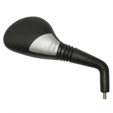 RETROVISEUR ADAPTABLE MBK 50 NITRO 2000>2016 / YAMAHA AEROX 1997>2000 NOIR/GRIS DROIT (HOMOLOGUE CE) -VICMA- 8430525030695