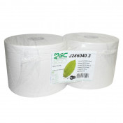 PAPER TOWELS FOR INDUSTRIAL USE-WHITE-DOUBLE THICKNESS-2 INDUSTRIAL ROLLS- MINERVA
