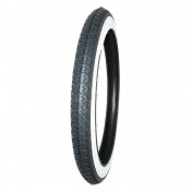 TYRE FOR MOPED 18'' 2.25-18 (2 1/4-18) MITAS -WHITE SIDEWALL- B4 TT 42J REINF