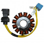 STATOR ALLUMAGE MAXISCOOTER ADAPTABLE PIAGGIO 125 X7, X8, X9, LIBERTY, LX, ET4, VESPA GTS / PEUGEOT 125 LOOXOR / APRILIA 125 ATLANTIC / GILERA 125 NEXUS (12 POLES - 150W) -P2R- 3700948079447