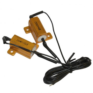 RESISTANCE CLIGNOTANT LEDS 25W 10 OHMS (PAIRE) -SELECTION P2R- 3700948178942