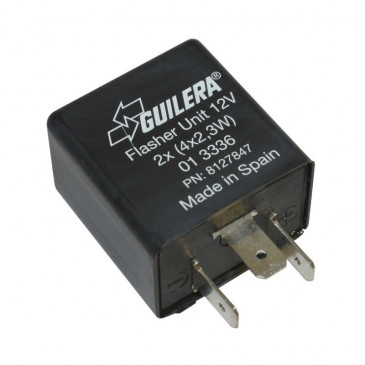 FLASHER UNIT FOR 50cc MOTORBIKE APRILIA 50 RS 2006>2010, 125 RS 2006>2010 - 3 PLUGS (R.O. AP8127847) -GUILERA ORIGINAL- 3700948185063