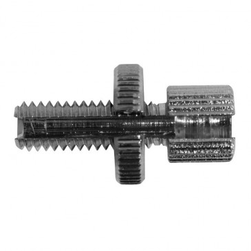 VIS CREUSE TENDEUR DE CABLE CYCLO DIAM M6 - LONG 18mm TETE 7x9 AVEC MOLETTE ALU -DOMINO ORIGINE- 8033900014046