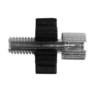 CABLE ADJUSTMENT SCREW FOR MOPED M6 L18mm - HEAD 7x9 (WHITH PLASTIC SETTING WHEEL) -DOMINO-