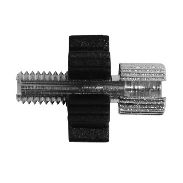 VIS CREUSE TENDEUR DE CABLE 50 A BOITE DIAM M6 - LONG 18mm TETE 7x9 AVEC MOLETTE NYLON -DOMINO- 8033900016378