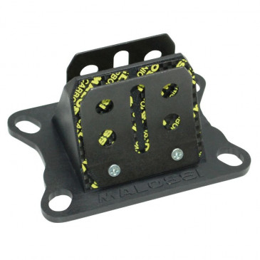REED VALVE MALOSSI FOR MINARELLI 50 AM6/DERBI 50 SENDA, GPR/MBK 50 X-POWER/YAMAHA 50 TZR/PEUGEOT 50 XPS/RIEJU 50 RS1, SMX/GILERA 50 SMT, RCR/APRILIA 50 RS (VL6 CARBON - POLYMER) 3700948131947