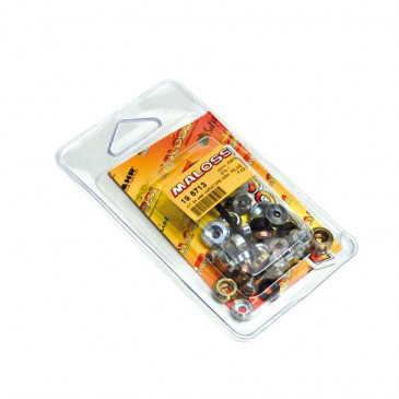 CONTREPOIDS DE VARIATEUR CYCLO MALOSSI POUR PEUGEOT 103 MVL-SP-RCX-SPX (JEU DE 24) (196713) 3700948132005