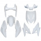 FAIRINGS/BODY PARTS FOR SCOOT MBK 50 NITRO 1997>2012/YAMAHA 50 AEROX 1997>2012 WHITE GLOSS (8 PARTS KIT)