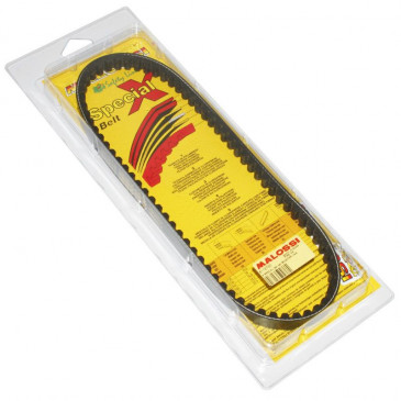 COURROIE SCOOT MALOSSI X SPECIAL BELT POUR MBK 50 BOOSTER, NITRO, OVETTO, STUNT/YAMAHA 50 BWS, AEROX, SLIDER/APRILIA 50 SR 1993>2001/MALAGUTI 50 F12, F15 (751 x 16 x 8 x 28°) (6118140) 3700948111819