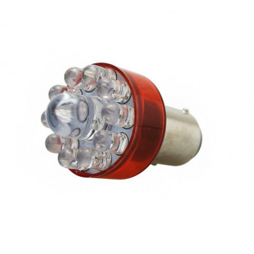 AMPOULE/LAMPE A LED 12V 21/5W CULOT BAY15d ROUGE (FEU+STOP) (VENDU A L'UNITE) -REPLAY-