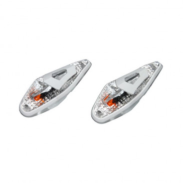 ECLAIRAGE DECO REPLAY GOUTTE D'EAU WING TRANSPARENT/BLANC AMPOULE ORANGE (L 62mm / H 23mm / L 18mm) ) (PAIRE) 3700948034019