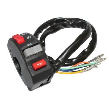COMMODO/COMMUTATEUR MOTO OFF ROAD UNIVERSEL GAUCHE -P2R- 3700948046890