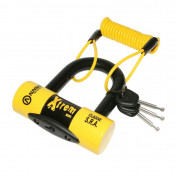 ANTIVOL U / BLOQUE DISQUE AUVRAY XTREM MINI 52 x 65 mm DIAM 16mm AVEC CORDON DE RAPPEL (CLASSE SRA) (3 CLES) 3700807700840