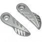 FOOTREST FOR SCOOT MBK 50 BOOSTER 2004>/YAMAHA 50 BWS 2004> ALUMINIUM SILVER (PAIR) 3700948061749