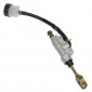 MAITRE CYLINDRE DE FREIN 50 A BOITE ADAPTABLE DERBI 50 SENDA ARRIERE ARGENT (AVEC BOCAL) 3700948051597