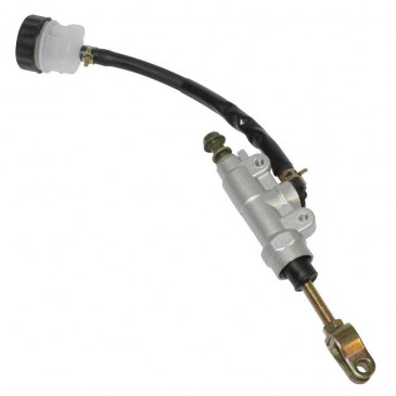 MAITRE CYLINDRE DE FREIN 50 A BOITE ADAPTABLE DERBI 50 SENDA ARRIERE ARGENT (AVEC BOCAL) 3700948051597