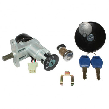 IGNITION SWITCH FOR SCOOT KEEWAY 50 MATRIX 2006> (WITH SEAT LOCK + FUEL CAP) -SELECTION P2R-