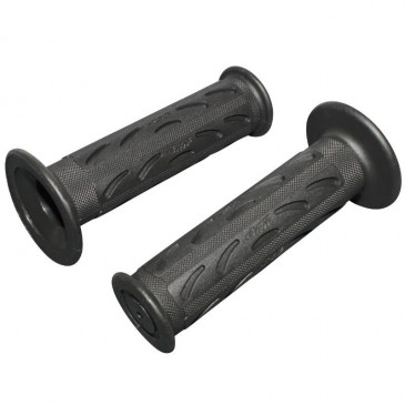 GRIP- PROGRIP ON ROAD 723 SINGLE DENSITY BLACK 125mm CLOSED END (PAIR) (ROAD BIKE)