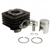 CYLINDER FOR SCOOT SUZUKI 50 KATANA L.C./APRILIA 50 SR 2002>2004 L.C. -P2R CAST IRON + GRAPHITE PISTON- 3700948020814