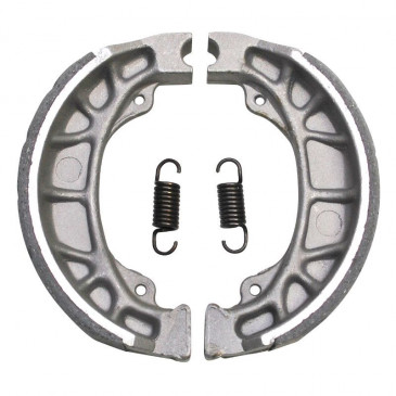 BRAKE SHOE FOR PEUGEOT 50 TKR -REAR-, BUXY -REAR-, ELYSEO -REAR-, LOOXOR -REAR-, LUDIX -REAR-, VIVACITY -REAR-/APRILIA 50 SR -REAR-/MALAGUTI 50 F12 -REAR-/KYMCO 50 AGILITY -REAR-, DINK -REAR-, TOP BOY -REAR-