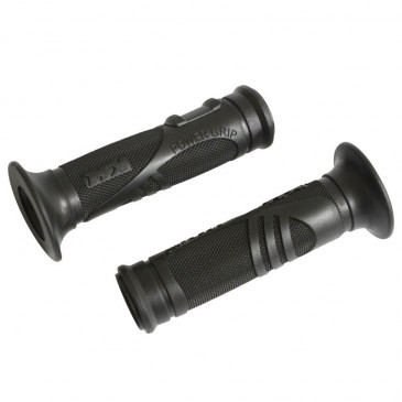 GRIP- REPLAY "On road" MX POWER BLACK - CLOSED END (Pair)