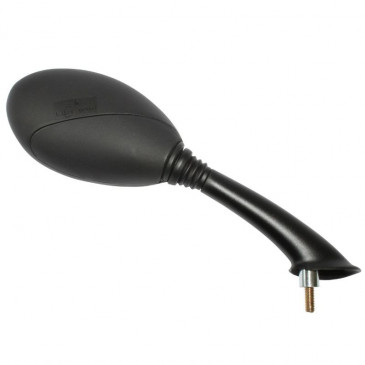 RETROVISEUR ADAPTABLE PIAGGIO 50-125 FLY 2005>2015 / DERBI 50-125 BOULEVARD 2009>2016 DROIT NOIR (HOMOLOGUE CE) -VICMA- 8430525080966