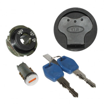 IGNITION SWITCH FOR SCOOT GILERA 50 RUNNER 2005>2011/PIAGGIO 50 NRG POWER 2005>2011 -SELECTION P2R-