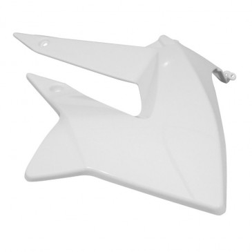 RIGHT SIDE COVER FOR TANK FOR 50cc MOTORBIKE DERBI 50 SENDA DRD 2011> GLOSS WHITE- SELECTION P2R 3700948053539