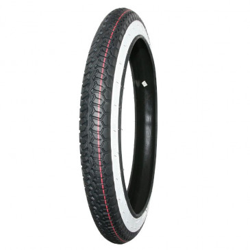 TYRE FOR MOPED 16'' 2.25-16 (2 1/4-16) MITAS -WHITE SIDEWALL- B8 TT 38J REINF 3831126100643