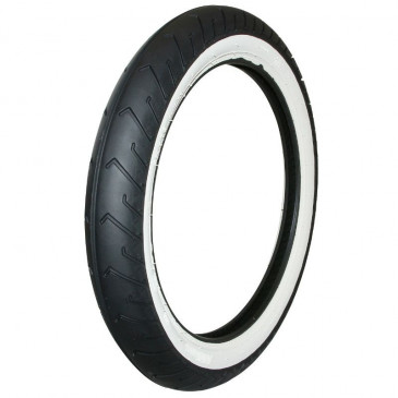 PNEU CYCLO 16'' 2.75-16 (2 3/4-16) MITAS MC2 FLANCS BLANCS TL/TT 46J REINF 3831126100681