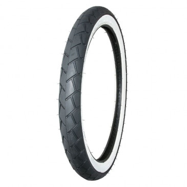 TYRE FOR MOPED 17'' 2.25-17 (2 1/4-17) MITAS -WHITE SIDEWALL- MC11 TT 39J REINF 3831126100650