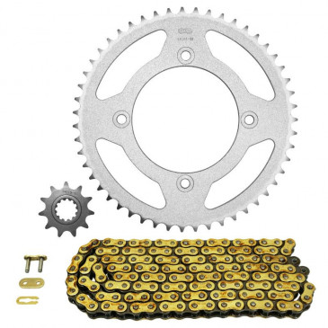 KIT CHAINE ADAPTABLE BETA 50 RR ENDURO RACING 2009>2011, RR RACING 2007>2010 420 11x51 (DIAM COURONNE 100/120/8.5/16) (DEMULTIPLICATION ORIGINE) -AFAM-