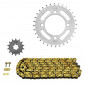 CHAIN AND SPROCKET KIT FOR YAMAHA 50 CHAPPY 1987>1994 420 14x32 (BORE Ø 64mm) (OEM SPECIFICATION) -AFAM-