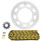 KIT CHAINE ADAPTABLE RIEJU 50 SMX 2002>2004 420 11x48 (DIAM COURONNE 105/125/8.5) (DEMULTIPLICATION ORIGINE) -AFAM- 5400598050770