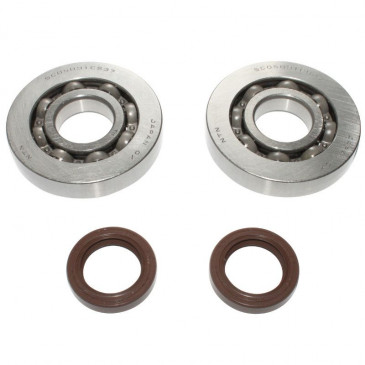 BEARING FOR CRANKSHAFT+SEALS FOR MAXISCOOTER PIAGGIO 125 HEXAGON 2STROKE, 125 SKIPPER 2T, 125 TYPHOON 2T/GILERA 125 RUNNER 2T (KIT) -SELECTION P2R-