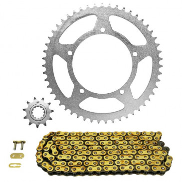 CHAIN AND SPROCKET KIT FOR APRILIA 50 MX SM 2003>2005 420 11x51 (BORE Ø 108mm) (OEM SPECIFICATION) -AFAM- 5400598042430