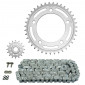 KIT CHAINE ADAPTABLE HONDA 700 NC INTEGRA DTC 2012>2013 520 16x39 (DIAM COURONNE 112/138/12.5) (DEMULTIPLICATION ORIGINE) -AFAM- 5400598030901