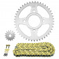 CHAIN AND SPROCKET KIT FOR DAELIM 125 DAYSTAR 2008>2011 428 15x45 (OEM SPECIFICATION) -AFAM-