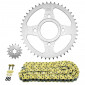 CHAIN AND SPROCKET KIT FOR DAELIM 125 DAYSTAR 2008>2011 428 15x45 (OEM SPECIFICATION) -AFAM- 5400598055805