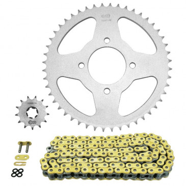 CHAIN AND SPROCKET KIT FOR HYOSUNG 125 AQUILA 2000>2010 428 13x48 (OEM SPECIFICATION) -AFAM-