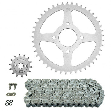 KIT CHAINE ADAPTABLE KTM 125 DUKE 2011>2013 520 14x45 (DIAM COURONNE 58/90/10.5) (DEMULTIPLICATION ORIGINE) -AFAM- 5400598048104