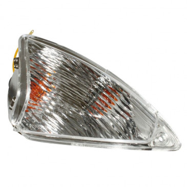 CLIGNOTANT SCOOT ADAPTABLE PIAGGIO 50 LIBERTY 2T ET 4T 2009> AV DROIT TRANSPARENT (HOMOLOGUE CE) -P2R- 3700948057551